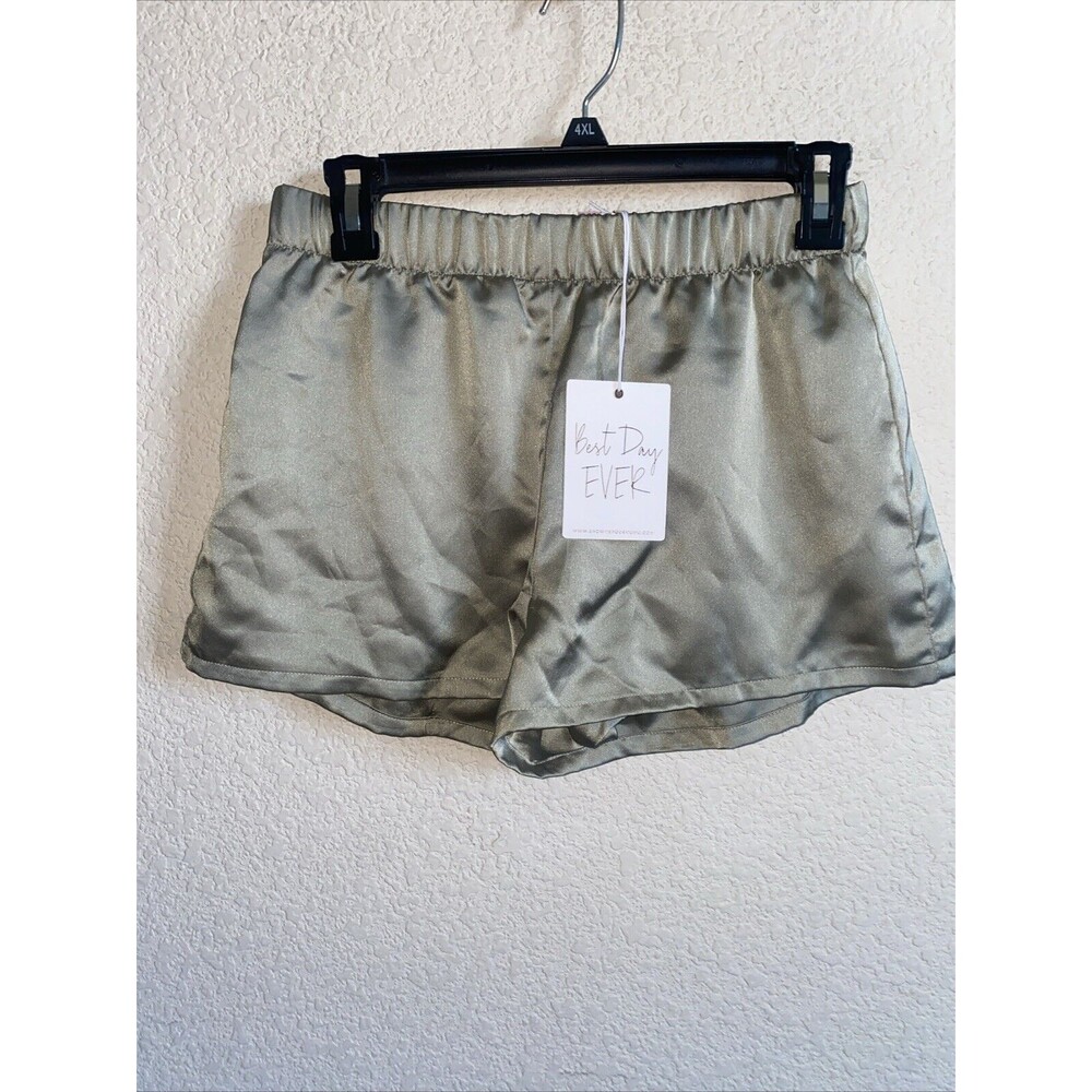 New Show Me Your Mumu shorts satin Glam Time Sage Green Pajama PJ sexy